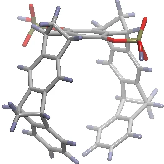 A 3D structure of the molecular tweezer CLR01