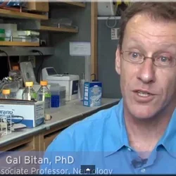 A screen capture of Dr. Bitan from a UCTV video.